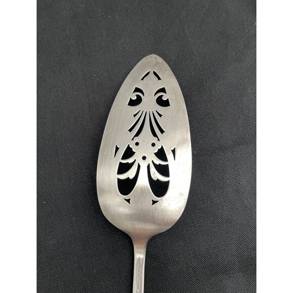 Holmes & Edwards First Lady Pie Server 10 1/2" Pierced Blade Art Deco 1933 - Picture 3 of 6